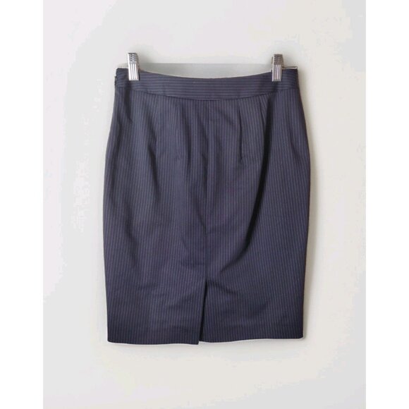 Ann Taylor Skirt Petite 0 Mini Striped Lined - Picture 2 of 12